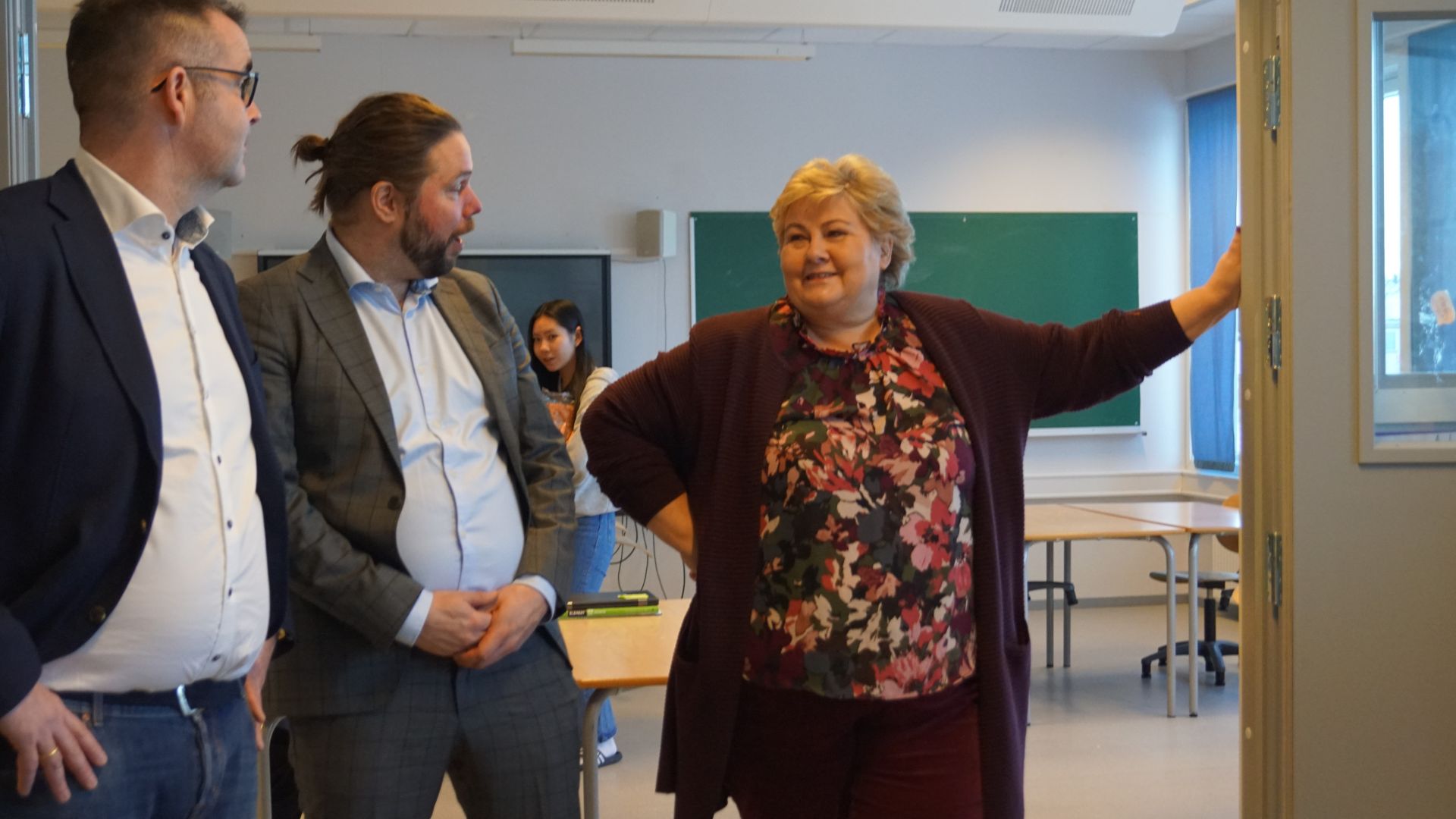 Erna Solberg besøkte Åsheim! 